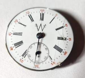 SWC Pocket Watch Movement 1j Antique - Picture 1 of 4