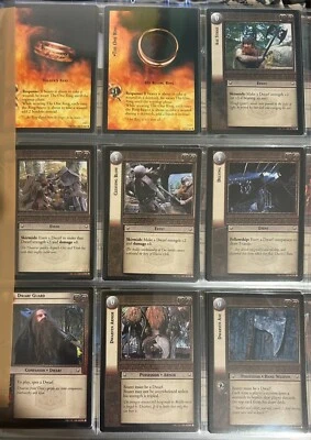 Lord of the Rings TCG LOTR The Fellowship of the ring set 1 complete set 365/365 - Image 1 of 4