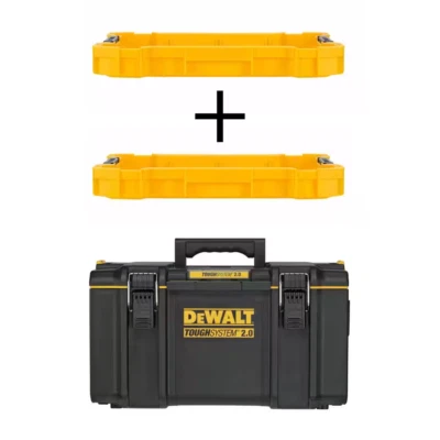 TOUGHSYSTEM 2.0 22 in. Shallow Tool Tray (2Pk) and TOUGHSYSTEM Large Tool Box - Image 1 of 4