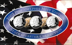2002 Philadelphia Mint Edition State Quarter  Collection 5 Quarter Set - Picture 1 of 2