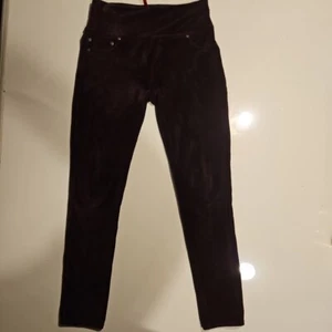 Spanx Y2K Purple Corduroy Velvet Ribbed Pull On Leggings Size M Ankle  - Picture 1 of 11