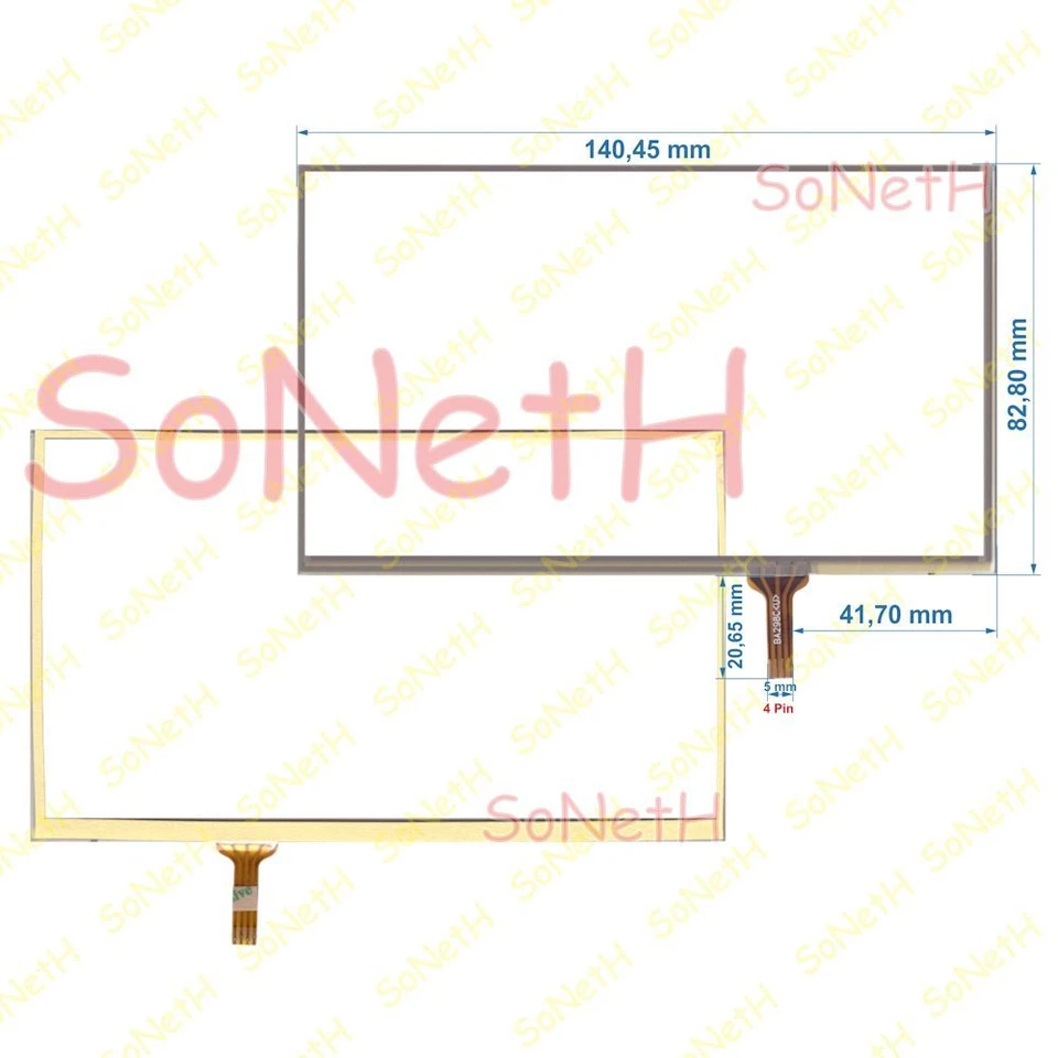 Vetro Touch screen Digitizer 6,0" Navigatore GPS Navigator G6002 - Immagine 1 di 1