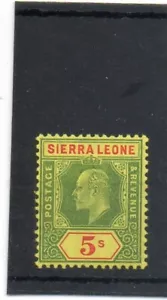 SG 110 SIERRA LEONE 5s LT MTD MINT .. CAT £60 - Picture 1 of 2