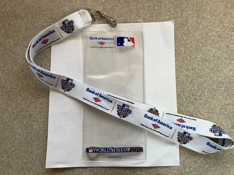 World Series 2010 Ticket Lanyard Giants Rangers Cover