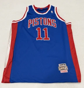 Detroit Pistons Isiah Thomas #11 1988-89 Road Jersey Mitchell & Ness - Picture 1 of 8