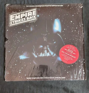 STAR WARS THE EMPIRE STRIKES BACK VINYL LP  In Shrink  1980 OST STICKER P380 - Foto 1 di 12