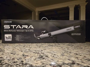 Carson Stara Telescope 60mm Refractor Up to 675x - Picture 1 of 6