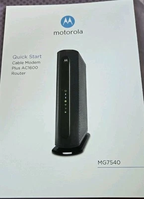Motorola 16x4 Cable Modem plus AC1600 Router Model MG7540 - Refurbished - Image 1 of 3