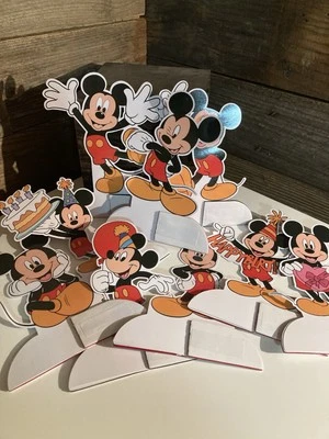 Disney Mickey Honeycomb  Birthday Party Table Centerpiece 9 Pcs Set - Image 1 of 4