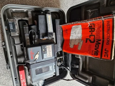 UNTESTED JVC Video Movie GR-C2 Retro Video Movie Camera 80s Tech With Case - Image 1 of 4