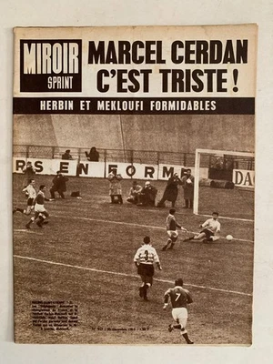 MIROIR SPRINT 30 DECEMBRE 1963 RACING ST ETIENNE - MARCEL CERDAN - Photo 1/2