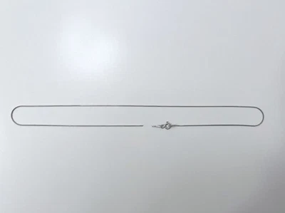 Catena in argento 925, 40 cm, tipo “serpente” / "snake". Richiede un restauro - Immagine 1 di 3