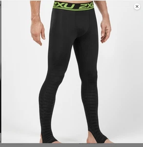2XU MEN'S ELITE POWER RECOVERY  POWER COMPRESSION LARGE BLACK/NERO NEW IN BOX - Picture 1 of 7