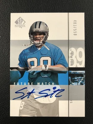 2001 SP Authentic #146 Steve Smith Panthers ROOKIE ON-CARD AUTO /550 - Image 1 of 2