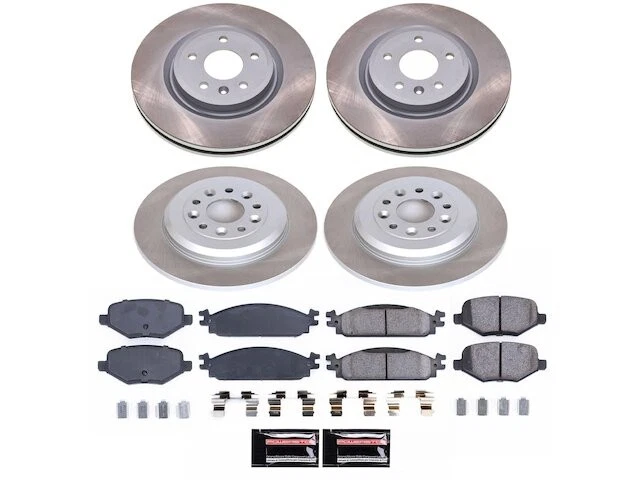 Front and Rear Brake Pad and Rotor Kit For 2010 Lincoln MKT GX963CB Foto 1 de 1