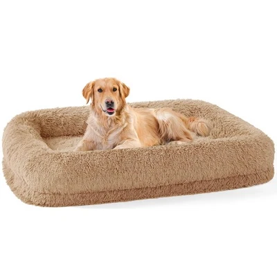 Cama XXL para perros - Sofá cama calmante extra grande para perros con piel sintética mullida, impermeable Foto 1 de 4