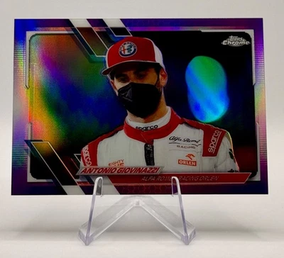 2021 Topps Chrome Formula 1 F1 Antonio Giovinazzi #53 Purple /399 - Image 1 of 2