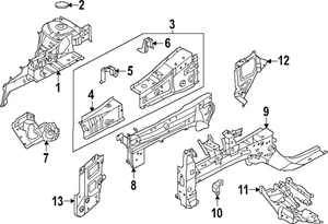 Genuine Nissan Closing Plate 75131-6RA0A - Picture 1 of 1