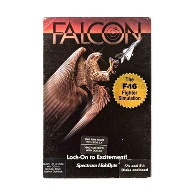 Spectrum Holobyte Computer Wargame Falcon - The F-16 Fighter Simulation VG/EX - Image 1 of 2