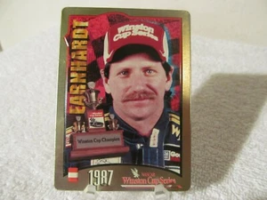 DALE EARNHARDT WINSTON CUP CHAMPION 1987 METAL CARD 1995 METALLIC IMPRESSIONS - Picture 1 of 5