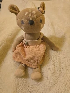 Elegante Bebé Cervatillo Ciervo Ballet Niña Rosa Tutú Peluche Juguete Lovey - Imagen 1 de 9