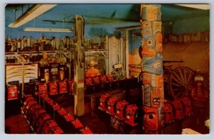 Tótem poste Fort Smith Roaring Camp Room Harold's Club Casino Reno NV postal - Imagen 1 de 2