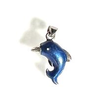 Aaron Basha Inspired Sterling Silver Dolphin Charm Pendant