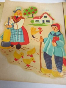 Meyercord Water Applied Beauty Spot Decals Dutch Boys and Girls ~ 4 Pkgs NOS - Picture 1 of 7