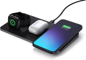 SATECHI Trio Wireless Charger With Magnetic Pad NEW - Photo 1 sur 9