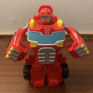 Playskool Transformers Rescue Bots Heatwave 4.5" Camión de Bomberos Juguete, Falta Escalera - Imagen 1 de 9