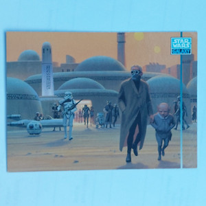 1995 Topps Star Wars Galaxy Series 3 #304 Mos Eisley at Dark