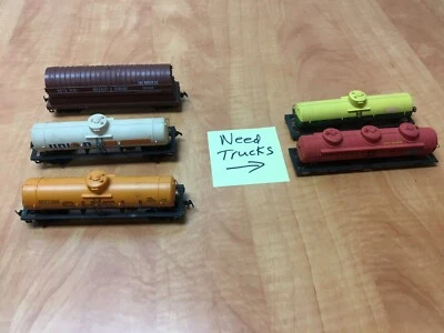 5x HO Scale Tank Cars Hinckley Schmidt HSTX 1007 Union 76 SPKX130 Shell SCCX1260 - Image 1 of 4