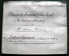 1877 Earl of Rosebury- UK Prime Minister 1894-95, Norfolk Framingham Manor doc