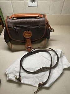 Dooney Teton Satchel Umhängetasche Handtasche Ahle - Bild 1 von 11