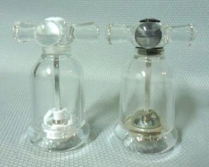 Cole & Mason Lucite Faucet Fixture Salt & Pepper Grinder Mill Set - Picture 1 of 6