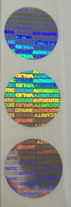 SV25 100 to 1000 SVAG 1" Round Product Protection Hologram Stickers - Picture 1 of 4