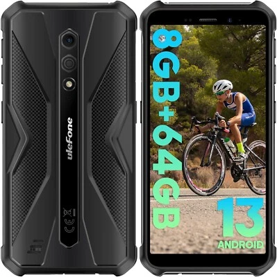 Ulefone Armor X12 Pro 5.45" HD+ 8GB/64GB Unlocked Rugged Smartphone Black New!!!