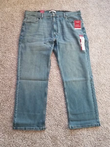 LEVI STRAUSS SIGNATURE MENS JEAN PANTS 40X30 RELAXED FIT STRAIGHT LEG BLUE - Picture 1 of 3
