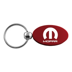 Llavero y llavero Mopar - llavero de metal de aluminio - ovalado de Borgoña - Imagen 1 de 3
