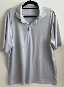 Rhoback Polo Shirt Men's XXL The Birdie Blue Stripe Performance Golf Stretch - Picture 1 of 9