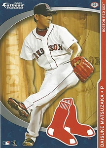 DAISUKE MATSUZAKA FATHEAD TRADEABLES JAPAN RED SOX REMOVABLE STICKER 2009 #29 - Picture 1 of 3