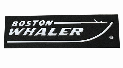 Set of 1 Båt Hull Marine Grade Dekaler Emblem fits Boston Whaler  (Silver)