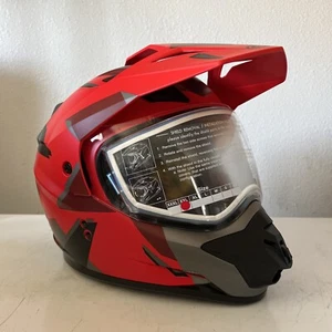 GMAX GM-11S Ripcord Snow Helmet w/Dual Pane Shield Matte Red/Black SZ XXL - Picture 1 of 13