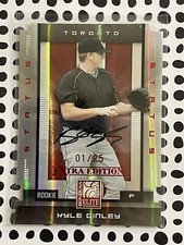 2008 Donruss Elite Extra Edition Auto Die-Cuts 1/25 Kyle Ginley #139 Red Auto