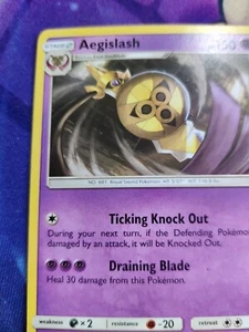 NM+! Aegislash 49/131- Forbidden Light- Rare - Picture 1 of 5