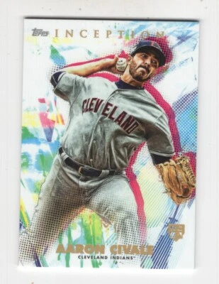 2020 TOPPS INCEPTION BASEBALL ROOKIE AARON CIVALE CLEVELAND INDIANS #20 - Image 1 of 4