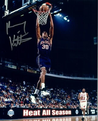 Foto firmada con autógrafo de Kerry Kittles 8x10 #11 NBA STAR NETS CLIPPERS  Foto 1 de 2