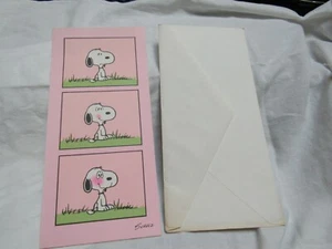 Vintage Very Large Peanuts Snoopy Thinking Of You Hallmark Greeting Card Unused - Picture 1 of 8