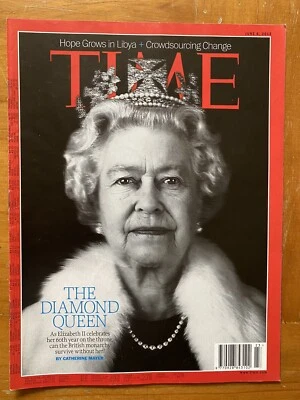Time Magazine 2012 Elizabeth II The Diamond Queen 60 Years On Throne NO LABEL - Image 1 of 4