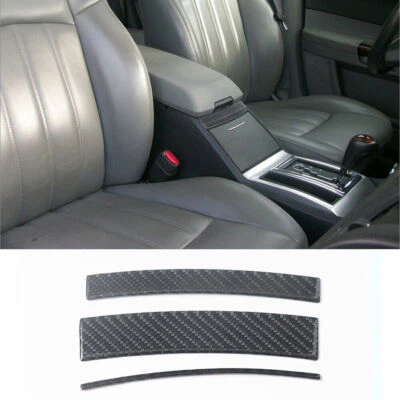 For Chrysler 300 2005-2007 Carbon Fiber Car Below Center Armrest Cover Trim 3Pcs - Imagem 1 de 4
